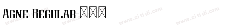 Agne Regular字体转换 Agne Regular字体转换